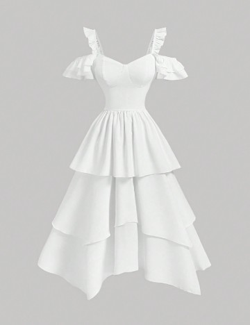 
						Rochie scurta SHEIN, alb