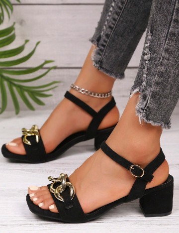 
						Sandale SHEIN, negru