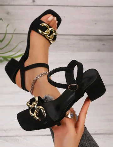 Sandale SHEIN, negru