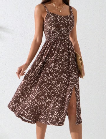 
						Rochie medie SHEIN, maro