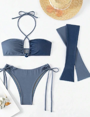 Costum de baie SHEIN, albastru