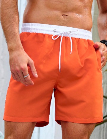 
						Short de baie SHEIN, portocaliu