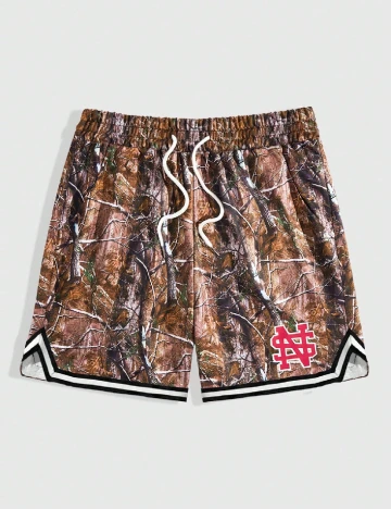 Pantaloni scurti Romwe, maro