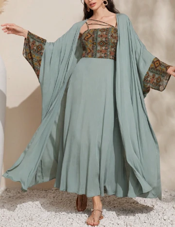 Rochie lunga SHEIN, verde