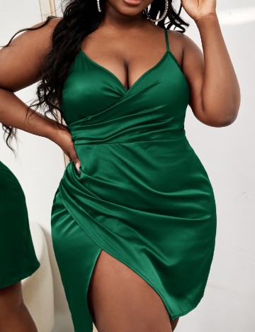 
						Rochie scurta SHEIN CURVE, verde
