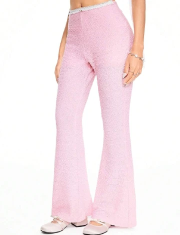 Pantaloni Romwe, roz