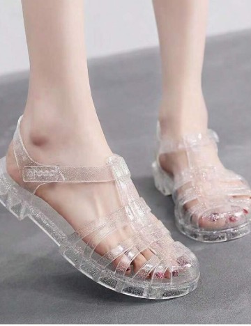 
						Sandale SHEIN, transparent