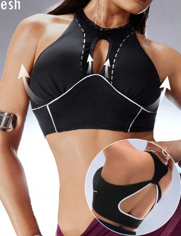 
						Bustiera SHEIN, negru