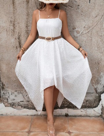 
						Rochie medie SHEIN CURVE, alb