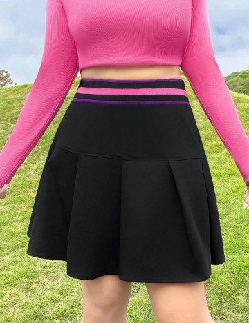 
						Fusta SHEIN CURVE, negru