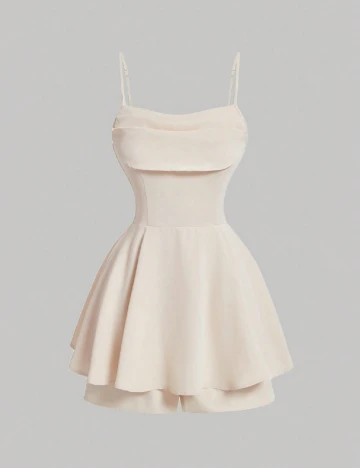 Salopeta SHEIN, crem