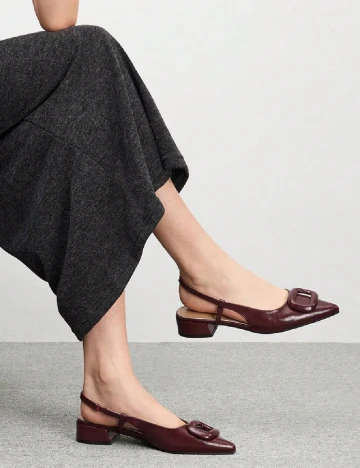 Pantofi SHEIN, visiniu