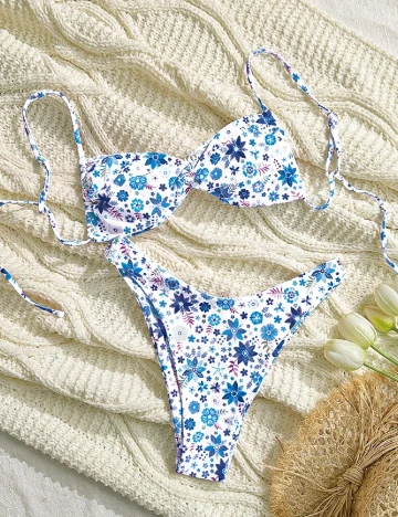 Costum de baie SHEIN, albastru