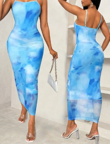 Rochie medie SHEIN, albastru