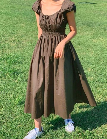 
						Rochie medie Dazy, maro deschis