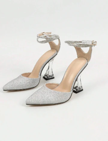 Pantofi SHEIN, argintiu