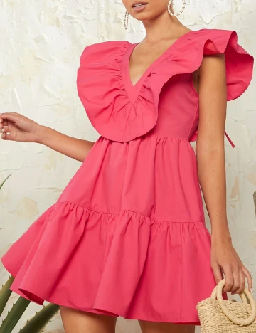 Rochie scurta SHEIN, roz