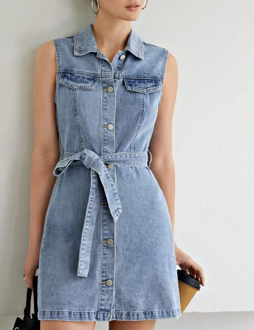 Rochie scurta SHEIN, albastru