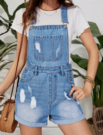 Salopeta SHEIN, albastru