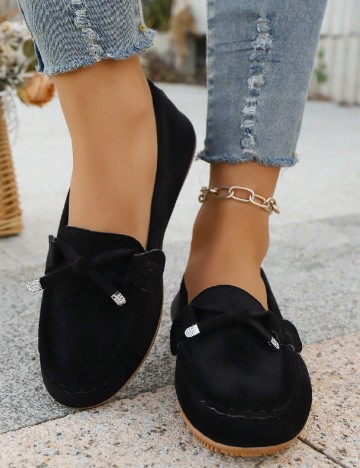 
						Mocasini SHEIN, negru