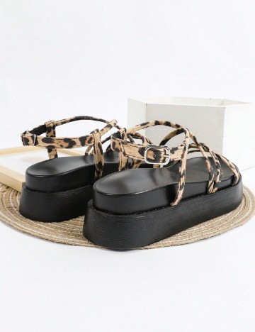 Sandale SHEIN, animal print