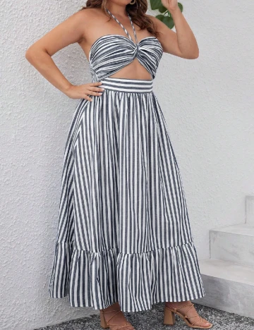 Rochie lunga SHEIN CURVE, gri