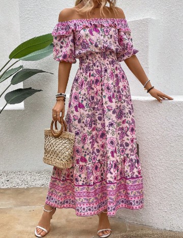 
						Rochie lunga SHEIN, floral print