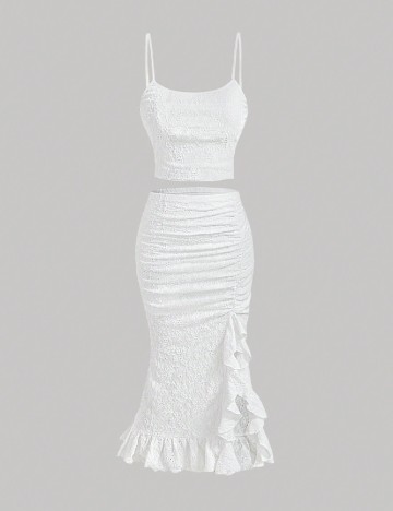 
						Compleu SHEIN CURVE, alb