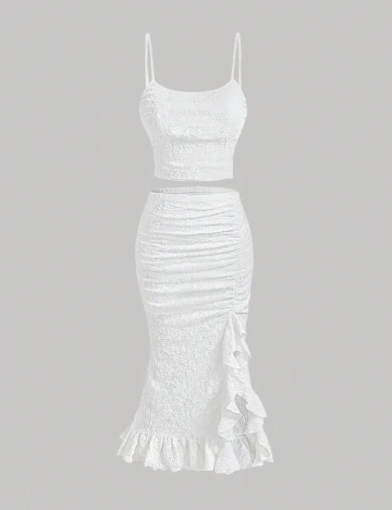 Compleu SHEIN CURVE, alb