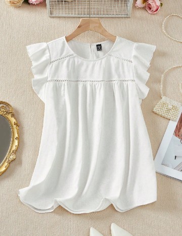 
						Bluza SHEIN CURVE, alb