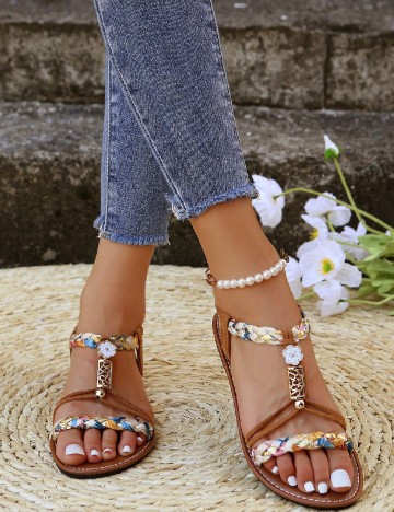 Sandale SHEIN, maro