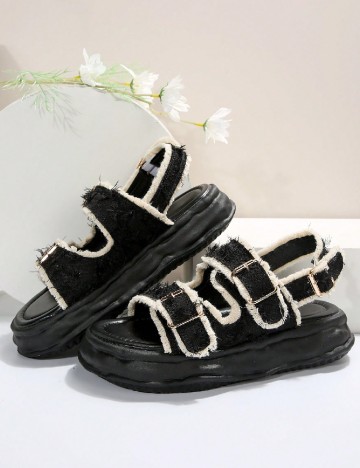 Sandale SHEIN, negru