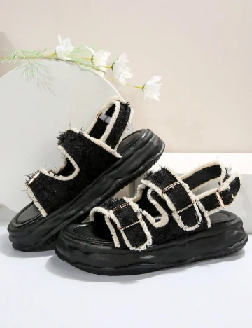 Sandale SHEIN, negru