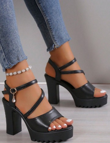 Sandale SHEIN, negru