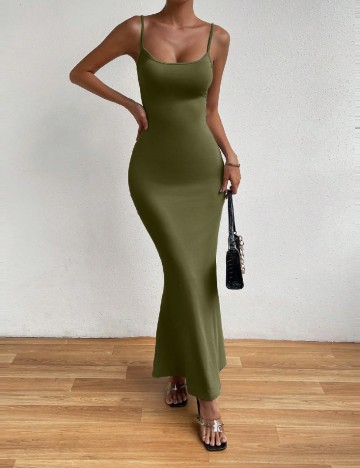 
						Rochie lunga SHEIN, verde inchis