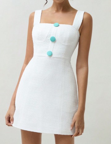 
						Rochie scurta SHEIN, alb