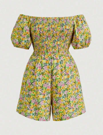 Salopeta SHEIN CURVE, floral print