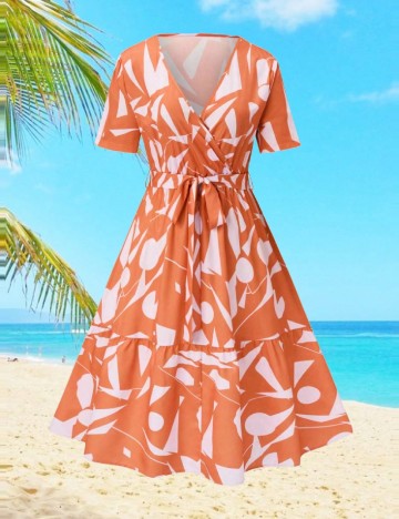 
						Rochie medie SHEIN CURVE, portocaliu