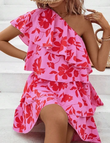 Rochie scurta SHEIN, roz