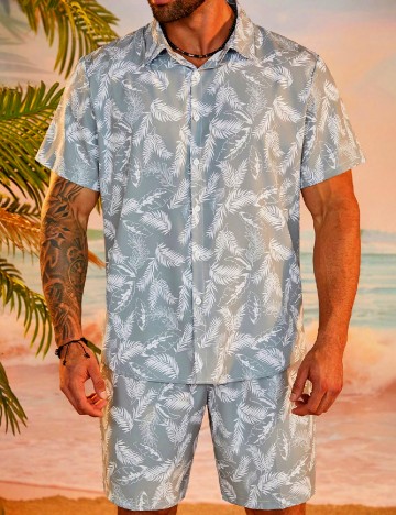 
						Compleu SHEIN Plus Size Men, gri/alb