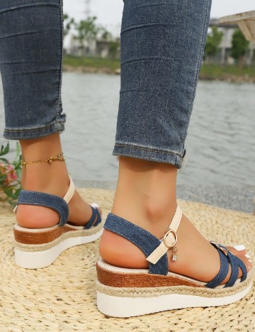 Sandale SHEIN, albastru