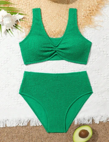 Costum de baie Shein Kids, verde