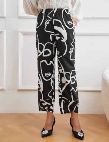 Pantaloni Emery Rose, negru