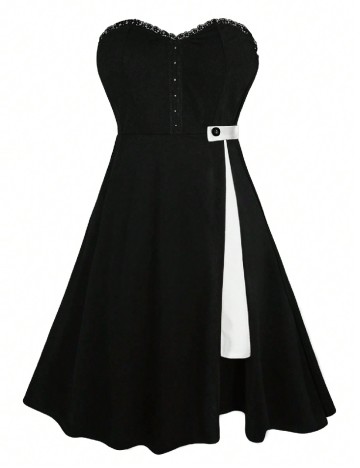 
						Rochie scurta SHEIN CURVE, negru