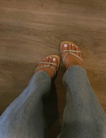 Slapi SHEIN, argintiu