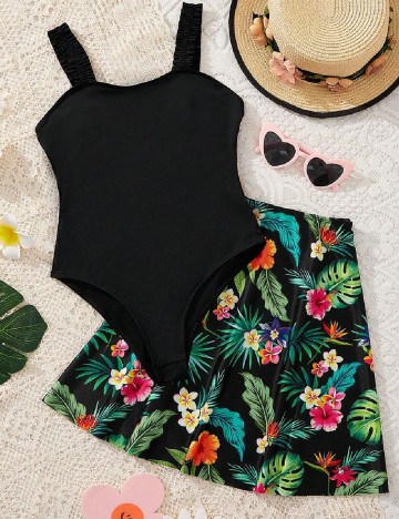 
						Costum de baie Shein Kids, negru