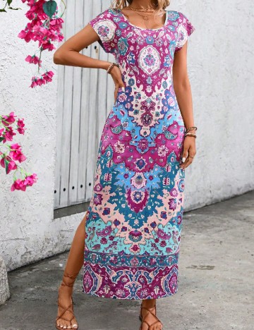 
						Rochie lunga SHEIN, mix culori