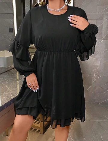 Rochie scurta SHEIN CURVE, negru