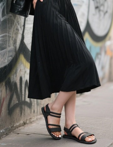 
						Sandale SHEIN, negru