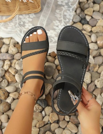 Sandale SHEIN, negru